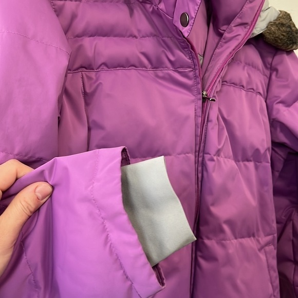 Vintage Columbia Purple Hooded Down Filled Women’s Winter Puffer Ski Jacket - Picture 5 of 11